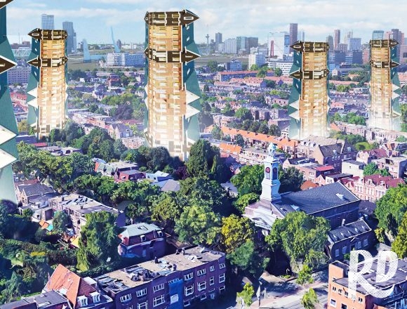 Een verticale vinexwijk middenin Rotterdam zorgt voor honderden extra woningen Een verticale vinexwijk middenin Rotterdam zorgt voor honderden extra woningen